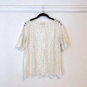 ANTHROPOLOGIE Elysian Lace Top